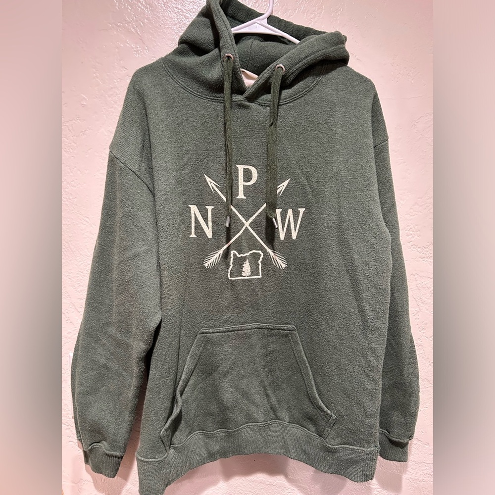 Pacific‎ & Co PNW hoodie medium men’s green drawstring kangaroo pocket